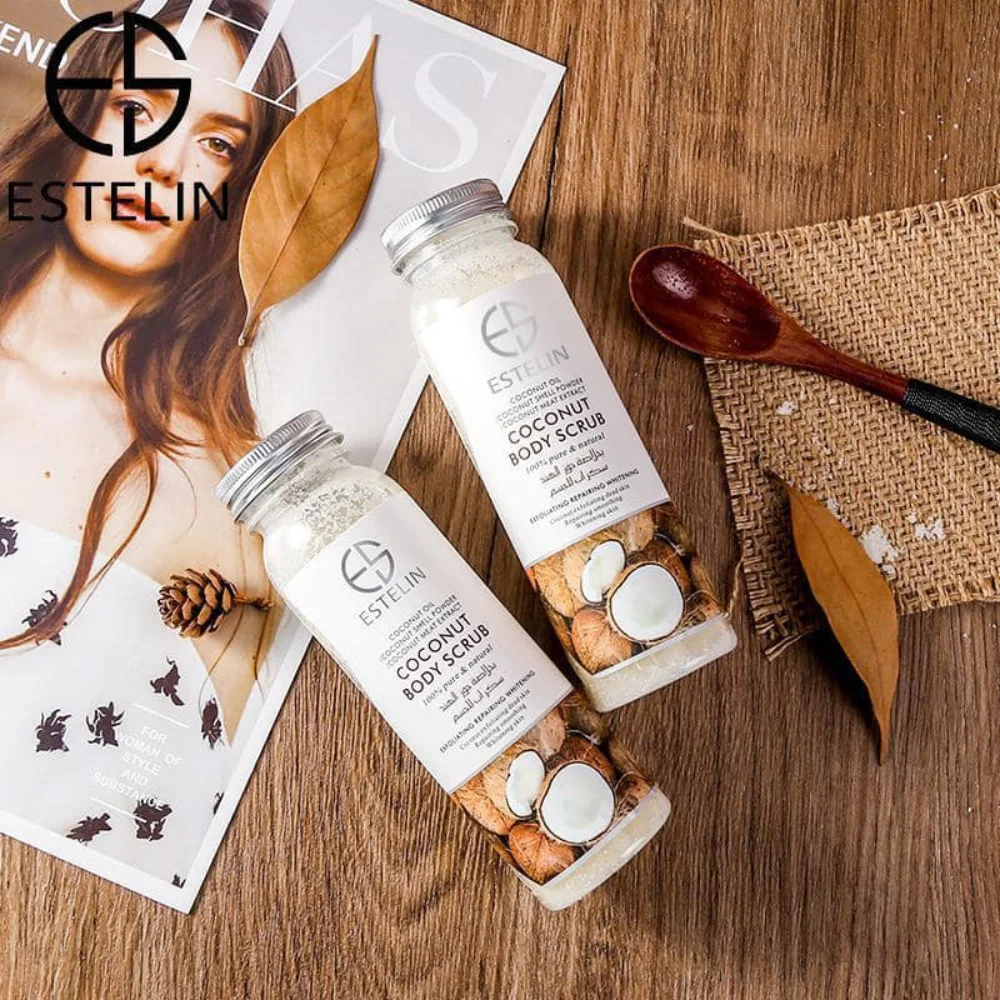 Estelin Coconut Body Scrub- Exfoliating, Repairing & Whitening Estelin Coconut Body Scrub- Exfoliating, Repairing & Whitening