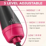 One Step Hot Air Brush Dryer and Styler ( 3in1 Dryer / Straightner / Curler )
