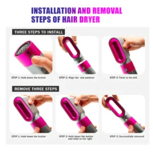 5 in 1 Hair Dryer and Styler Main Picture Info graphic 1