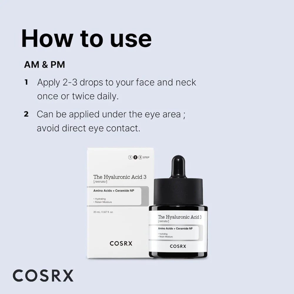 COSRX The Hyaluronic Acid 3 Serum 20ml COSRX The Hyaluronic Acid 3 Serum 20ml