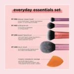 Real Techniques Everyday Essentials Makeup Brush Set and Sponge Smooth Blender Info Graphics