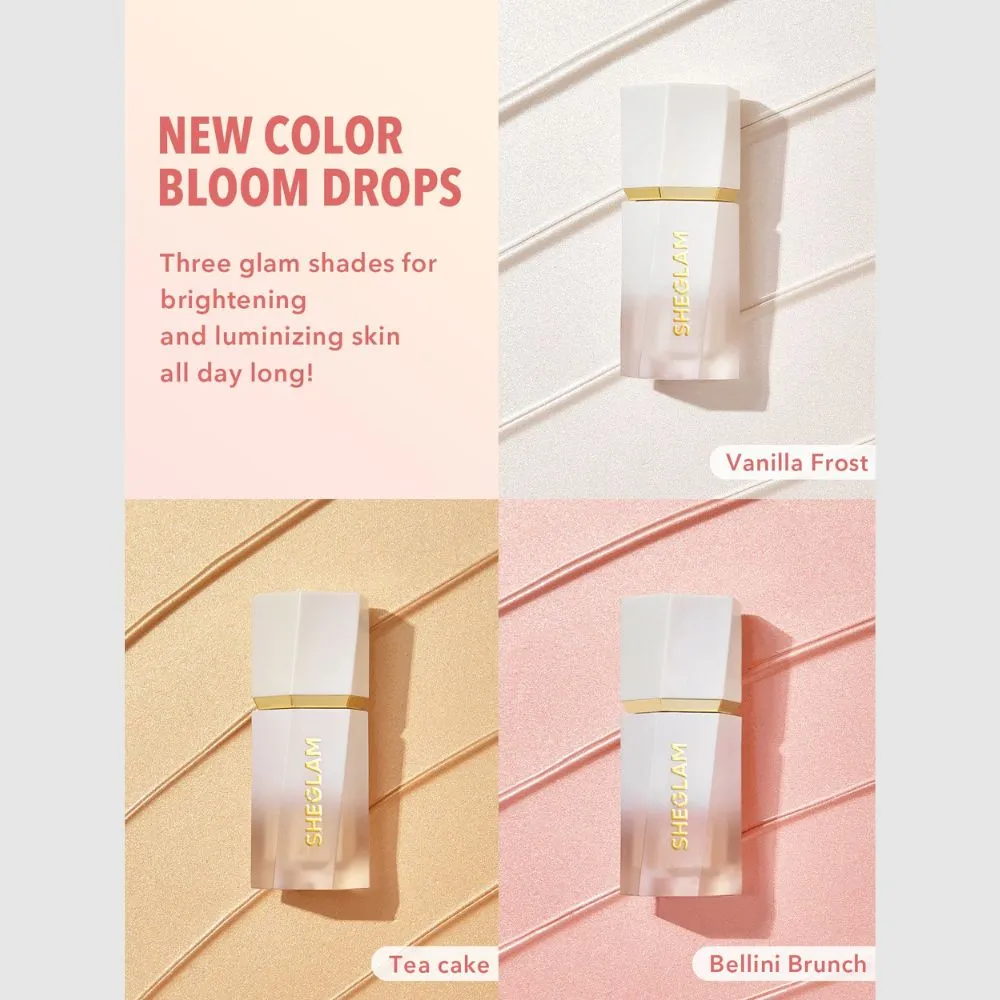 SHEGLAM Glow Bloom Liquid Highlighter - Info Graphics SHEGLAM Glow Bloom Liquid Highlighter - Info Graphics