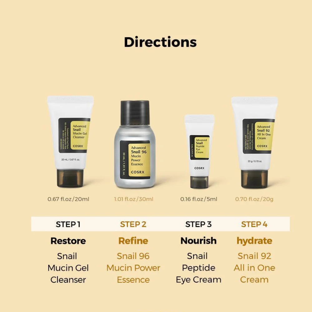 Cosrx All About Snail Kit 4-Step Cosrx All About Snail Kit 4-Step