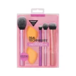 Real Techniques Everyday Essentials Makeup Brush Set with Sponge