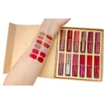 12 Colors Liquid Lipstick Set Swatches (3)