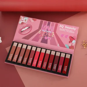 3Q Beauty Matte Vivid Lip Gloss 12 Pcs