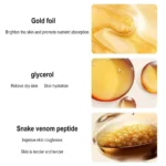 Retinol Gold Facial Mask Info Graphic 1