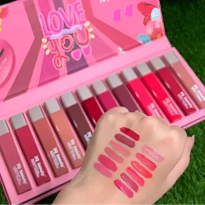 3Q Beauty Matte Vivid Lip Gloss 12 Pcs