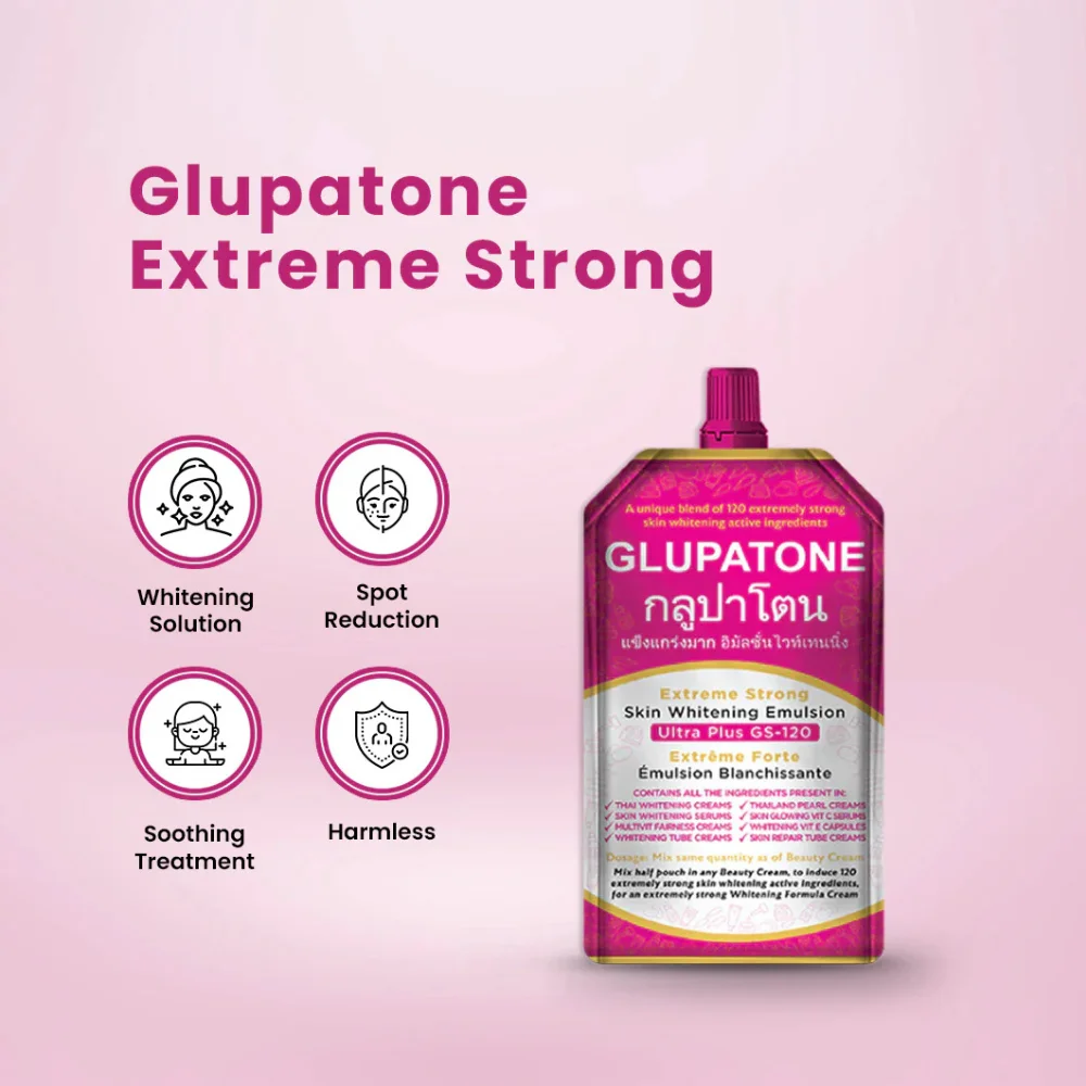 Glupatone Extreme Strong Whitening Emulsion Ultra Plus GS-120 For Face & Body