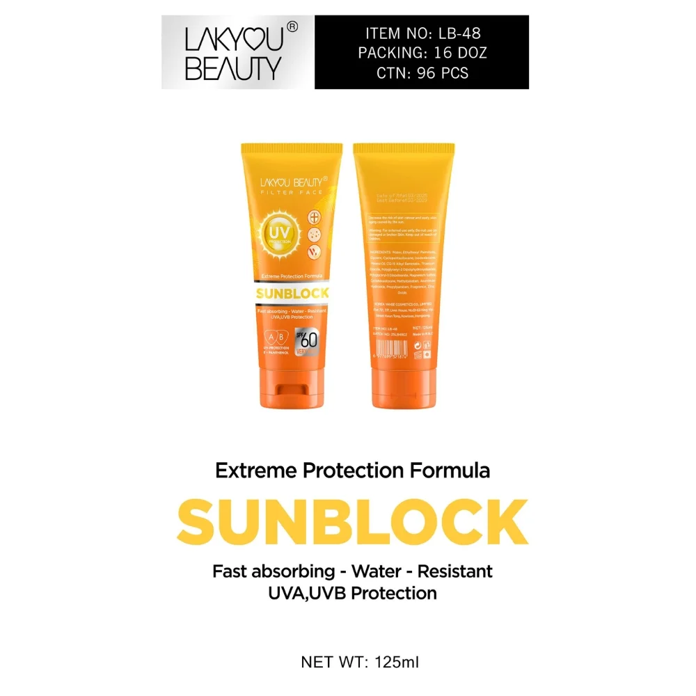 LACKYOU BEAUTY Extreme Protection Formula Sunblock - SPF 60 (2) LACKYOU BEAUTY Extreme Protection Formula Sunblock - SPF 60 (2)