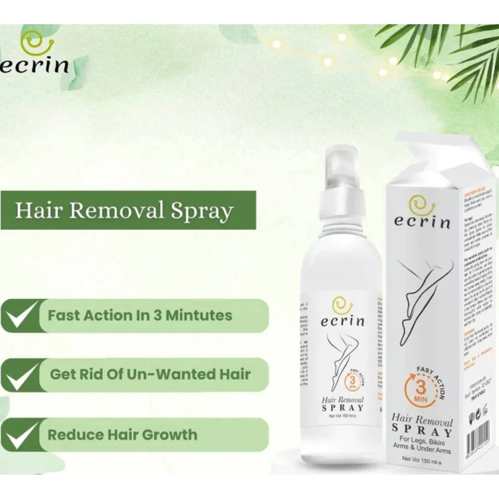 Ecrin Original Hair Removal Spray 150ml - info Graphic 2 Ecrin Original Hair Removal Spray 150ml - info Graphic 2