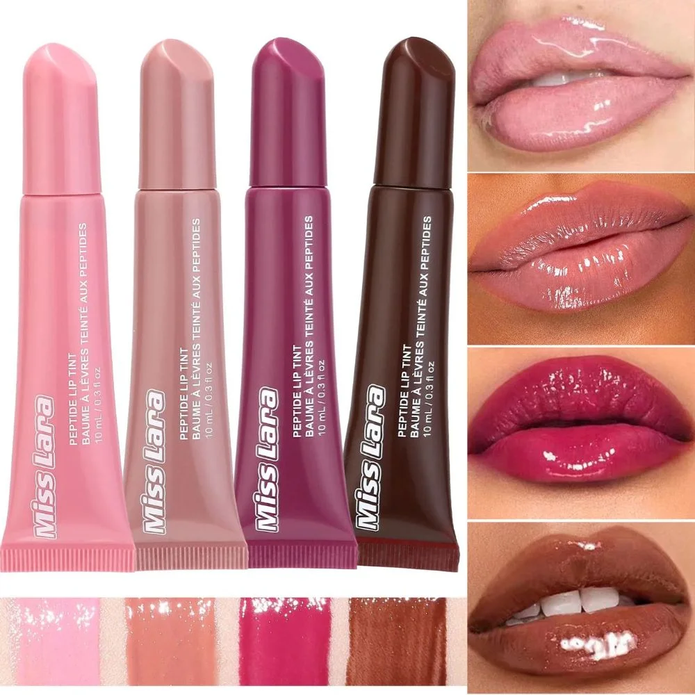 Miss Lara Peptide Lip Tint Plumping Gloss 4 Pcs