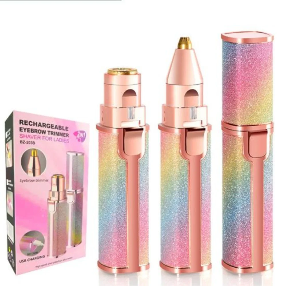 2 in 1 Electric Rechargeable Hair Remover Trimmer For Women