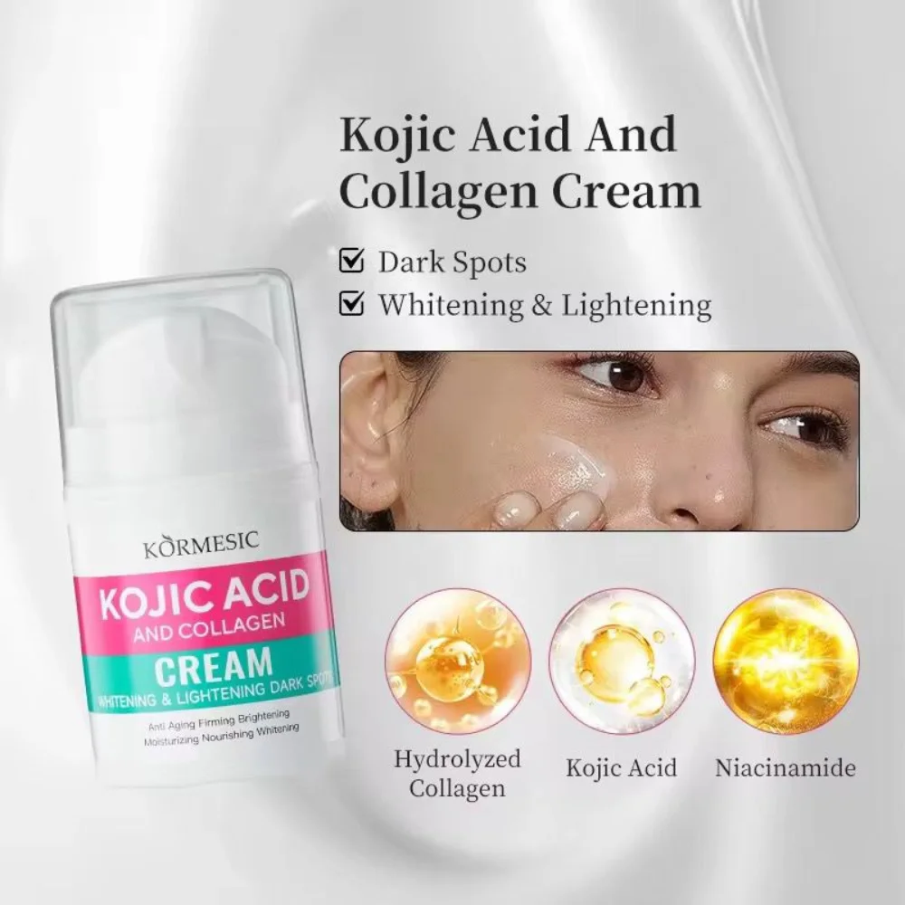 KORMESIC Lightening Face Whitening Cream Kojic Acid Collagen Face Cream