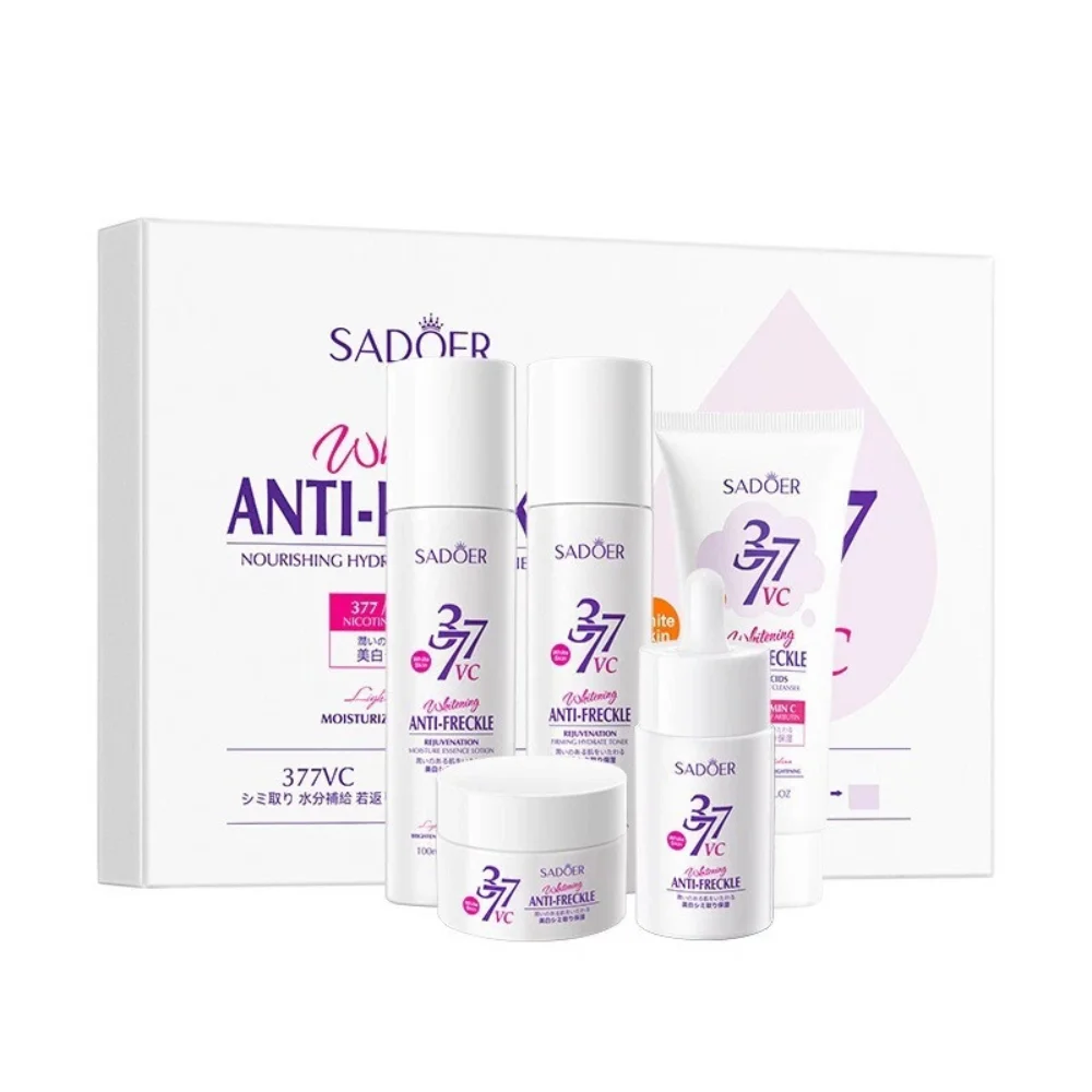 SADOER 377 VC Whitening Anti-Freckle Skin Care Set - 5-piece