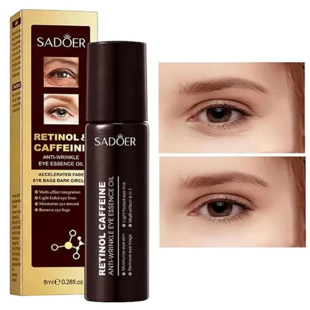 Sadoer Retinol & Caffeine Anti Wrinkle Eye Essence Oil Roll on