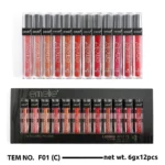 Emelie Liquid Matte Lip Gloss 24 Hours Long Lasting Waterproof