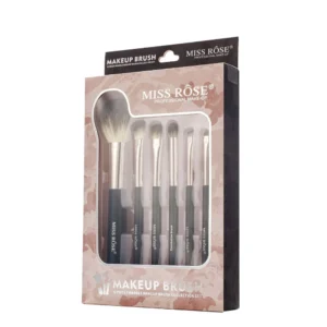 MISS ROSE 6-Piece Marble Makeup Brush Collection