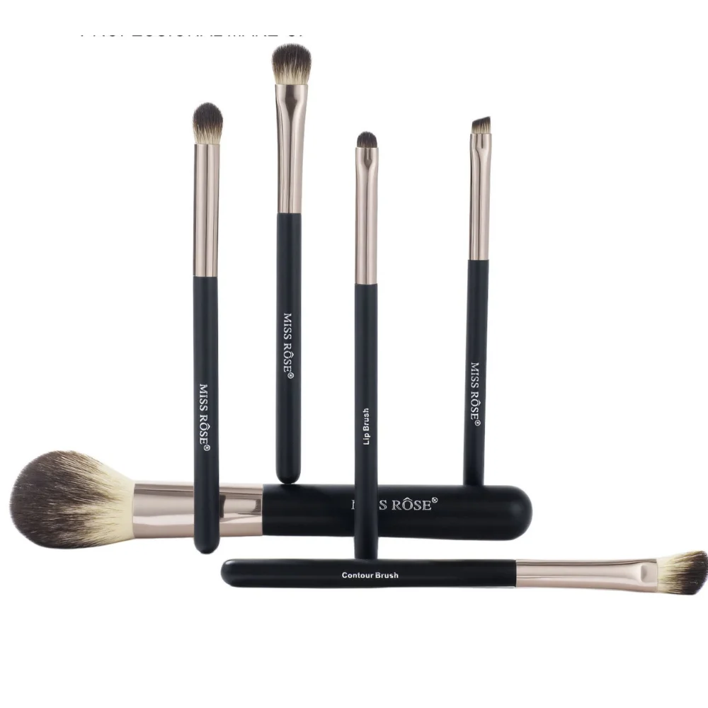 MISS ROSE 6-Piece Marble Makeup Brush Collection