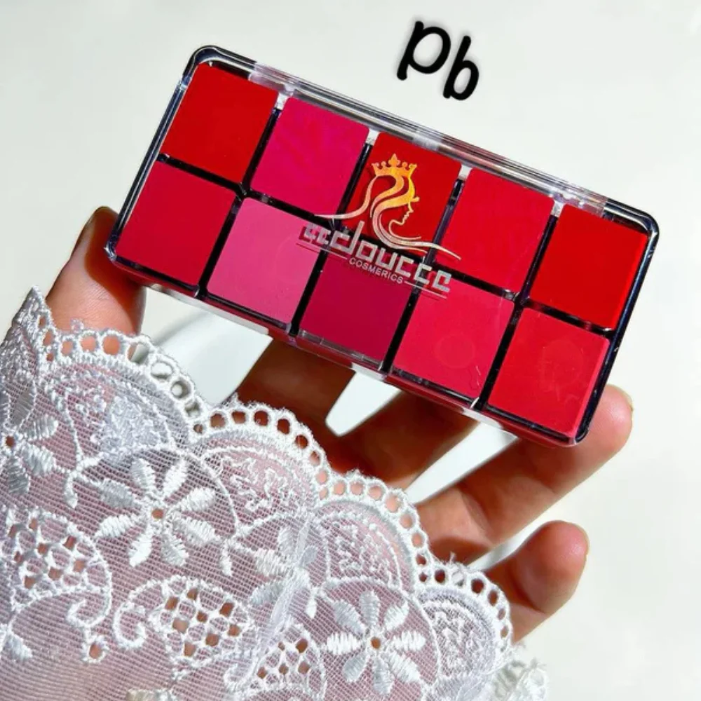 10 Color Matte Lipstick Palette