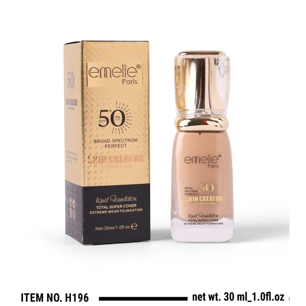“Emelie Paris Skin Creator SPF 50 Liquid Foundation