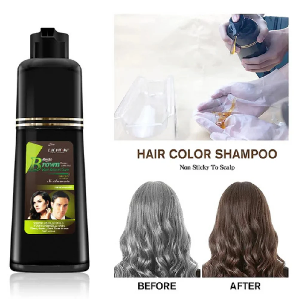 LICHEN Hair Color Shampoo (Pump Bottle) 200ml Picture 03