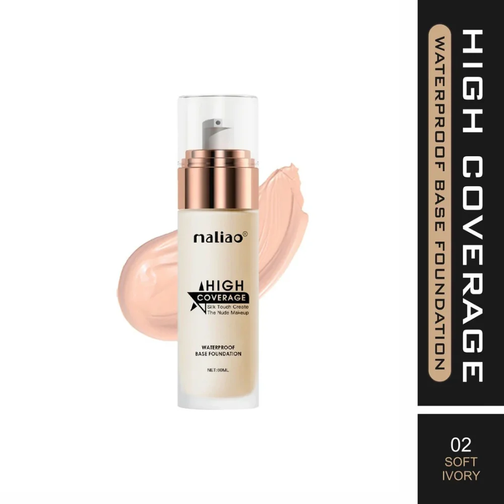 Maliao Waterproof High Coverage Base Foundation 60ml