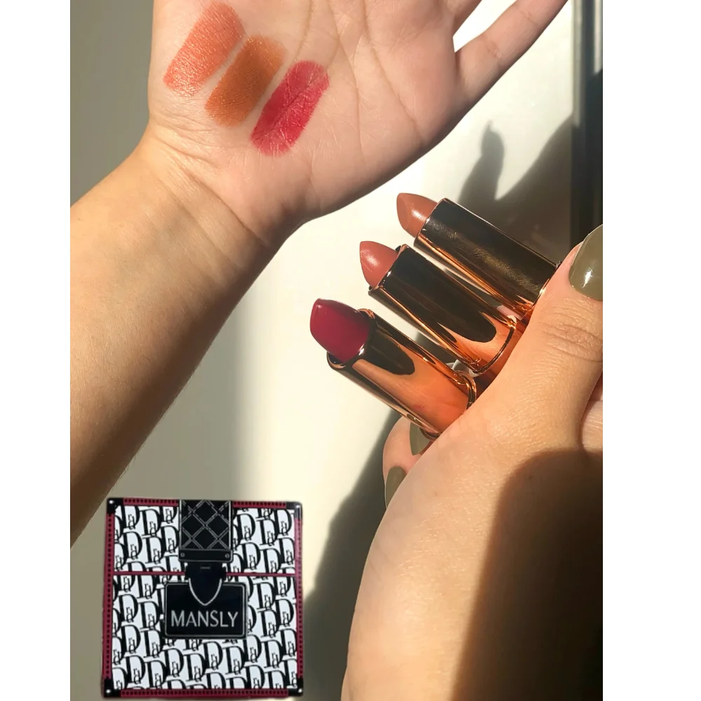 Mansly Velvet Touch Lipstick Trio Set – 3 Pieces