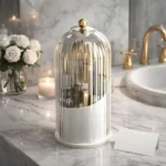 Luxury Acrylic Rotating Makeup Brush Organizer - Holder for Your Beauty Products - 3