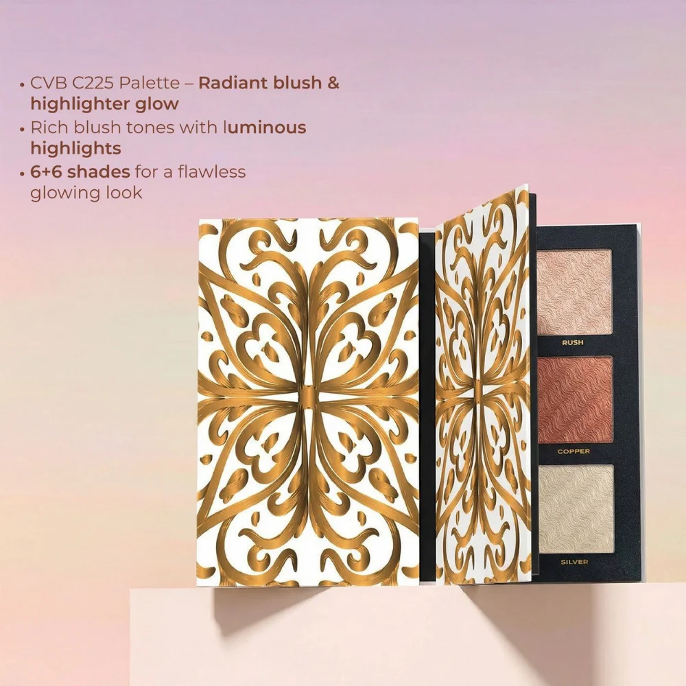 CVB Highlighter & Blusher Palette 12 Shades