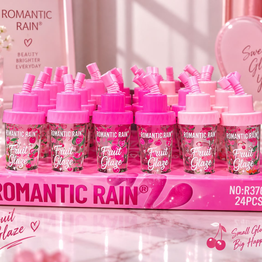 Romantic Rain Ice Cream Lip Oil Set – 6 Pieces